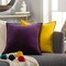 Tiwari Home 19" Eggplant Purple Rectangular Throw Pillow Cover with Flange Edge